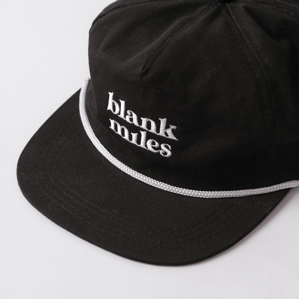 blank miles cap black detail