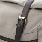blank miles backpack grey detail leather and zip