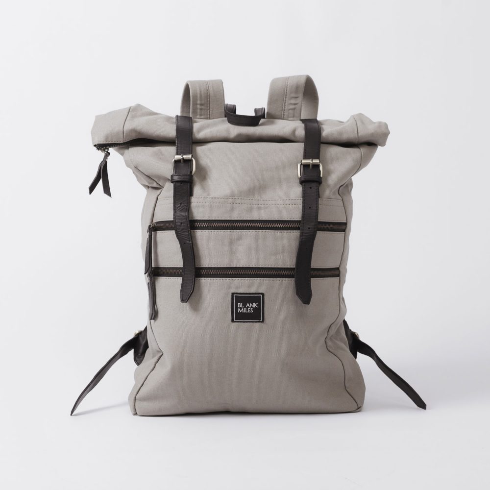 blank miles backpack grey closed